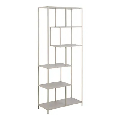 Seaford Bookcase with 5 Shelves in Grey