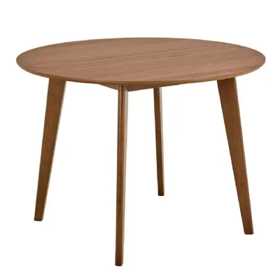 Roxby Round Dining Table in Walnut 105x76cm