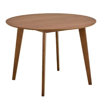 Roxby Round Dining Table in Walnut 120x76cm