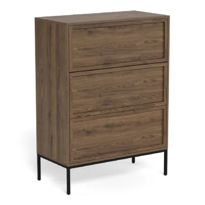 Palmdale 3 Drawer Chest in Smoked Oak