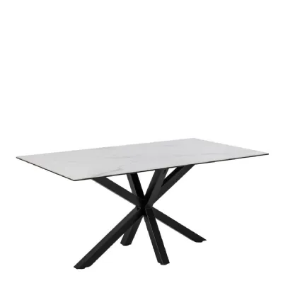 Heaven Dining Table in Ceramic White 160x75.5cm