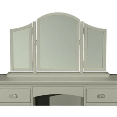 Blue Grey Wooden Gallery Dressing Table Mirror