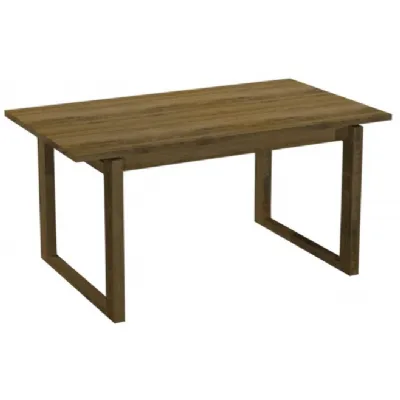 Rustic Oak Large Extending Dining Table 158cm to 203cm
