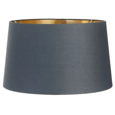 Charcoal Shade With Gold Lining 34cm