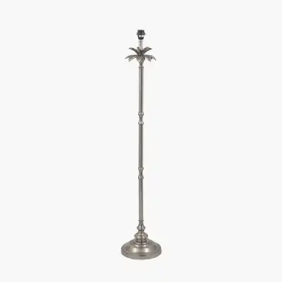 Silver Metal Palm Tree Stick Floor Lamp Base