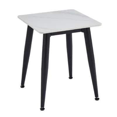 Monaco White End Table