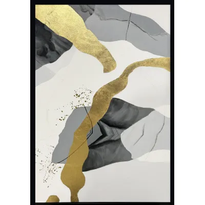 Abstract Framed Oil Painting 2