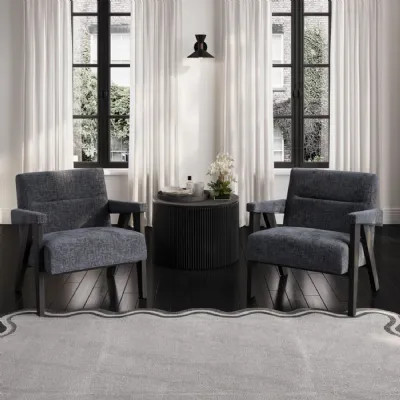 Abel Coal And Black Chair