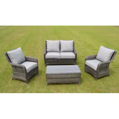 Falmouth Luxury Rattan Sofa And Coffee Set