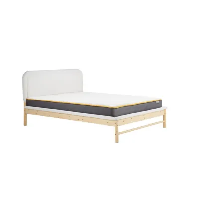 150cm Emmi Bed White & Oak