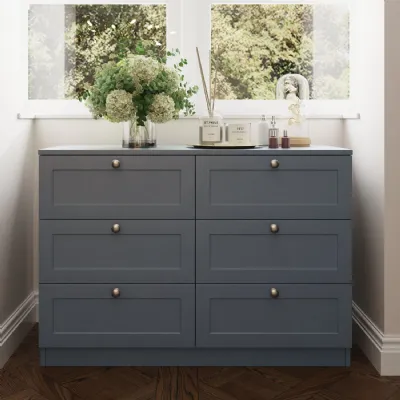 Artus Shaker 6 Drawer Chest Of Drawers Matt Grey
