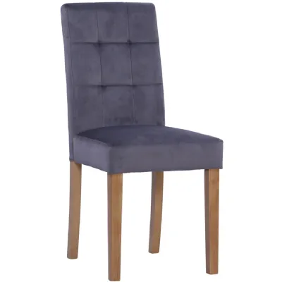 Ashbury Velvet Dining Chair in Graphite