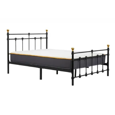 120cm Atlas Bed Black