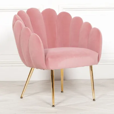 Deco Pink Dining Bedroom Chair