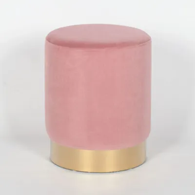 Pink Round Stool