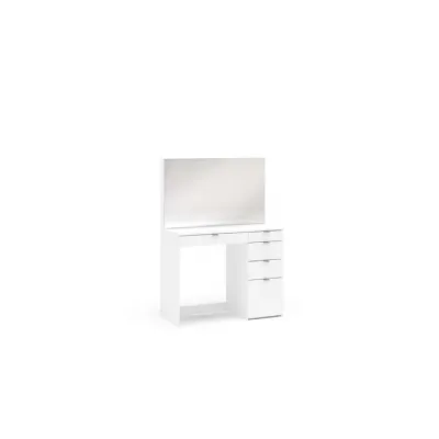 Ava 5 Drawer Dressing Table And Mirror White