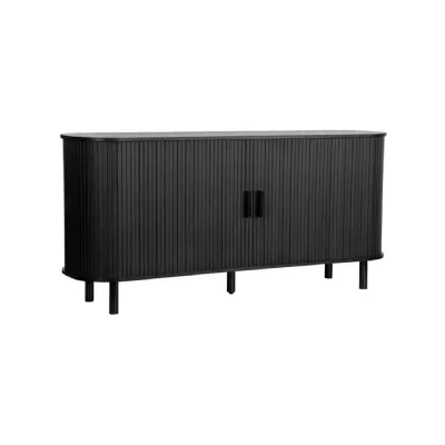 Axel 2 Door Fluted Sideboard Black
