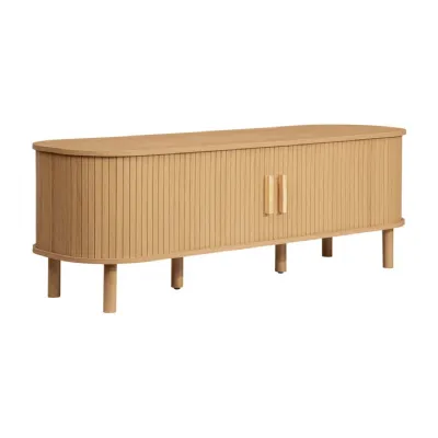Axel Fluted Small TV Unit Oak