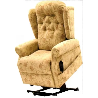 Dual Motor Lift and Rise Electric Recliner with Buttoned Back