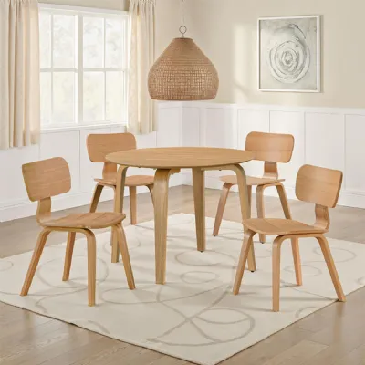 Addison Dining Table Round 1000 Oak
