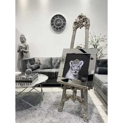Baby Lioness Crown Wall Art Mirror Frame