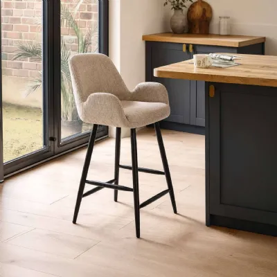 Barley Chenille Bar Stool Cookies And Cream Chenille