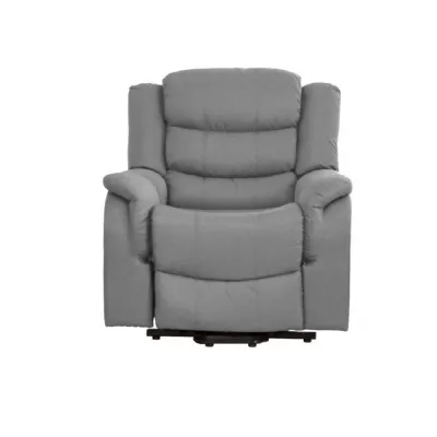 Textured Fabric Rise Recliner and Heated Massage Armchair