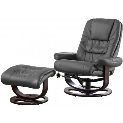 Bonded Leather Swivel Recliner Chairs