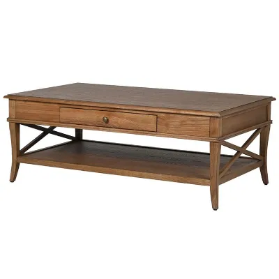 Oak Cross Coffee Table