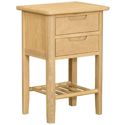 2 DRAWER BEDSIDE