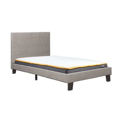 90cm Berlin Fabric Bed Grey