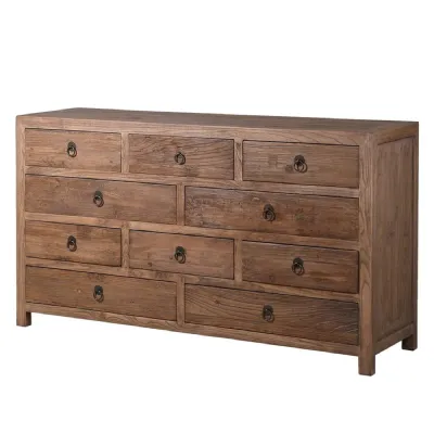 Reclaimed Elm 10 Drawer Chest