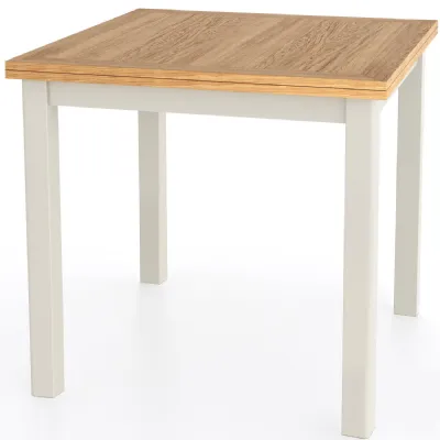 Traditional Grey Painted Flip Top 2 to 4 Seater Extending Dining Table