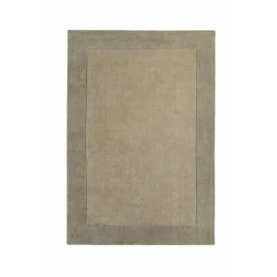 Origins Borders Taupe Beige Hand Tufted Rug 160x230cm