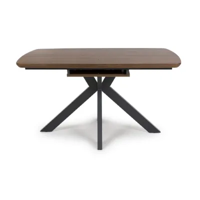 Smoked Oak Rectangular Extending Dining Table 140 to 180cm