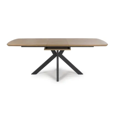 Rustic Oak Rectangular Extending Dining Table 160 to 200cm