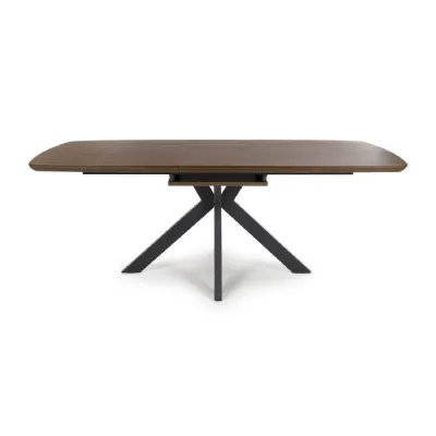 Smoked Oak Rectangular Extending Dining Table 160 to 200cm