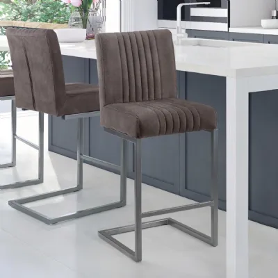 Set Of 2 Brooklyn Barstools Charcoal Grey