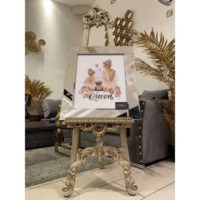Bronze Queen And Daughter Wall Art Mirror Frame