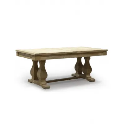 Large Reclaimed Elm Wood Extending Refectory Dining Table