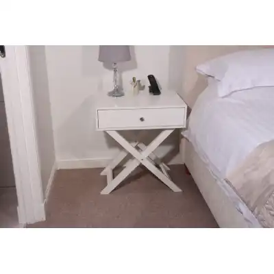 Options X Leg 1 Drawer Petite Bedside Cabinet