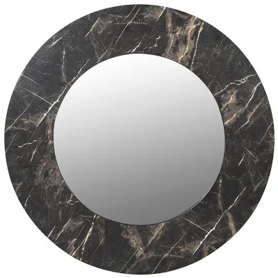 Faux Black Marble Mirror
