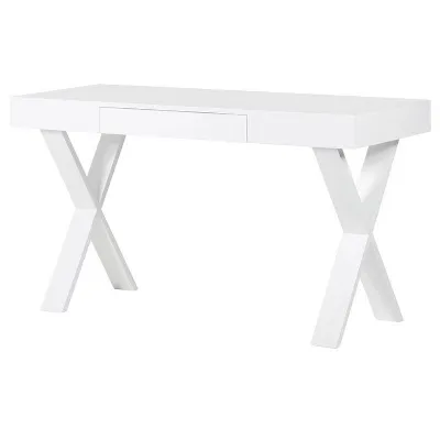 White Hi Gloss Desk