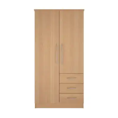 Bamber Contract 2 Door, Combi Wardrobe