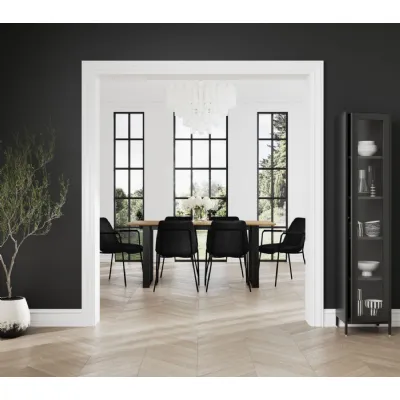 Carlo Black Dining Chair With Arms