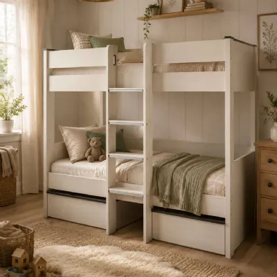 Celeste Bunk Bed With Drawers Nordic Wood Effect