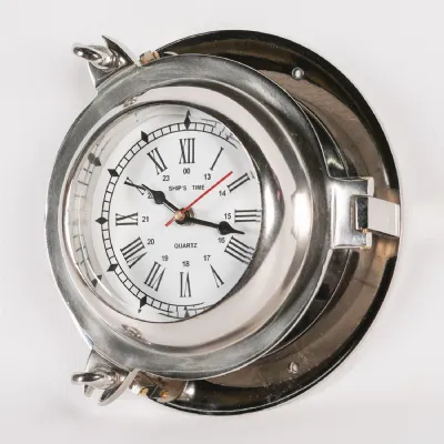 Polished Nautical Cabin Ships Wall Clock