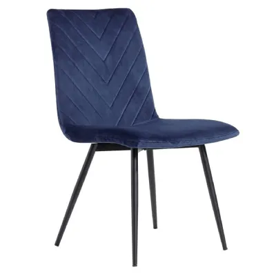 The Chair Collection Retro Dining Blue Velvet