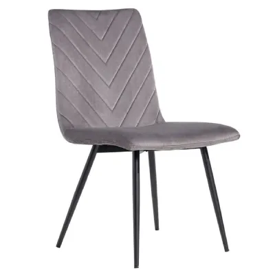 The Chair Collection Retro Dining Dark Grey Velvet