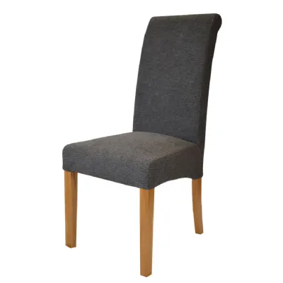 Naples Charcoal Chair (Oak legs)